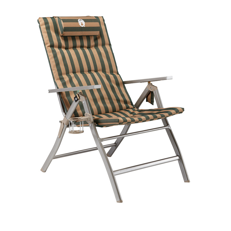 Load image into Gallery viewer, COLEMAN CHAIR FLAT FOLD 5 POS PADDED STEEL ARM
