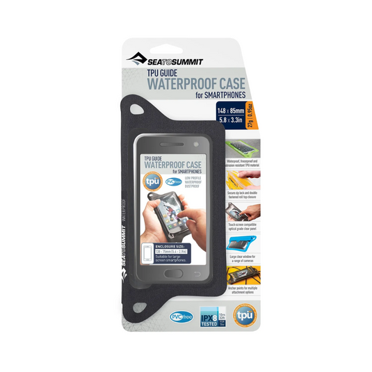 SEA TO SUMMIT TPU GUIDE WATERPROOF PHONE CASE REGULAR BLACK