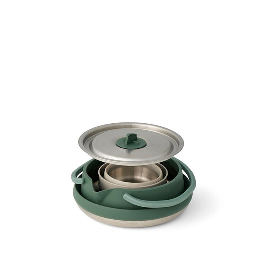 SEA TO SUMMIT DETOUR STAINLESS STEEL KETTLE COOK SET - 3 PIECE