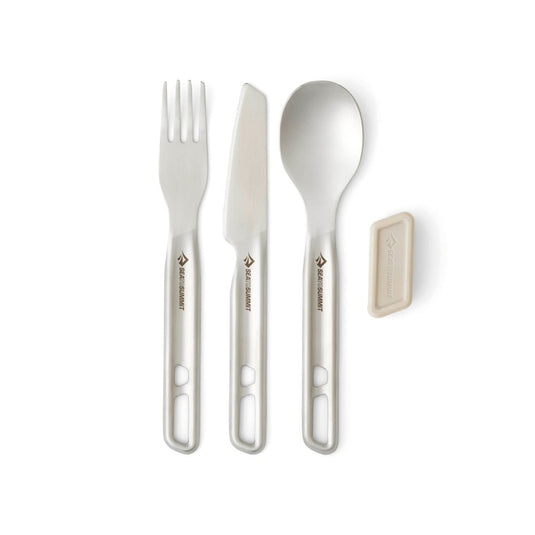 SEA TO SUMMIT DETOUR STAINLESS STEEL CUTLERY SET 3 PIECES GREY