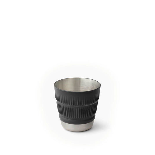 SEA TO SUMMIT DETOUR STAINLESS STEEL COLLAPSIBLE MUG [CLR:BLACK]
