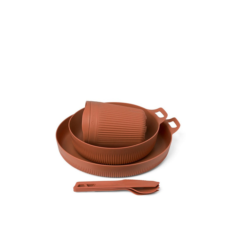 Load image into Gallery viewer, SEA TO SUMMIT HORIZON DINNERWARE SET 6 PIECE [CLR:BOMBAY BROWN RED]
