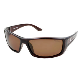 COMPLEAT ANGLER PREMIUM POLARISED SUNGLASSES CRYSTAL BROWN FRAME BROWN LENS