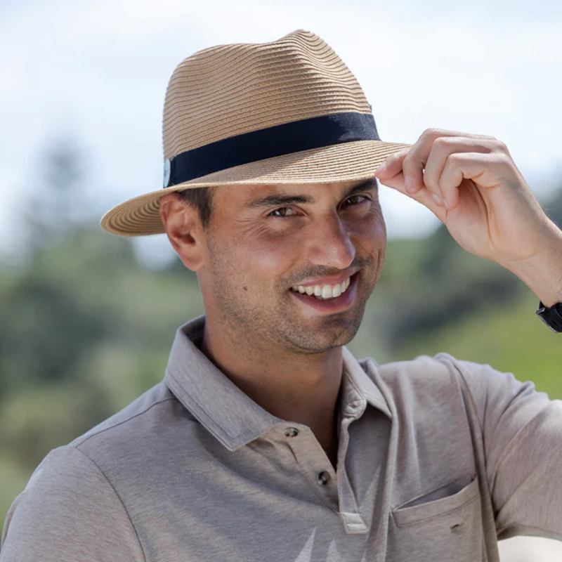 Load image into Gallery viewer, EVOKE REEF PANAMATE HAT EV080 [CLR:CARAMEL SZ:60CM LARGE/X-LARGE]
