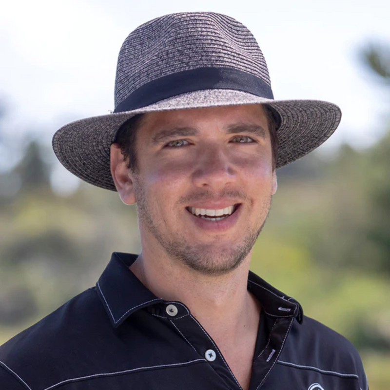 Load image into Gallery viewer, EVOKE REEF PANAMATE HAT EV080 [CLR:CHARCOAL SZ:58CM MEDIUM/LARGE]
