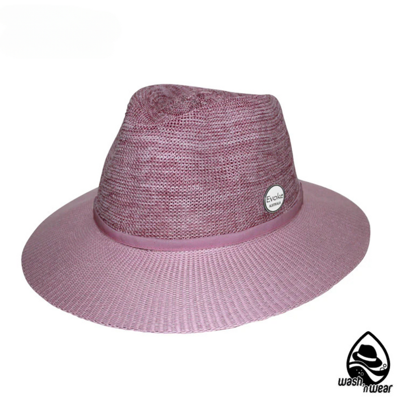 Load image into Gallery viewer, EVOKE ASTON FEDORA EV050 [CLR:OLD ROSE/PINK SZ:58CM MEDIUM/LARGE]
