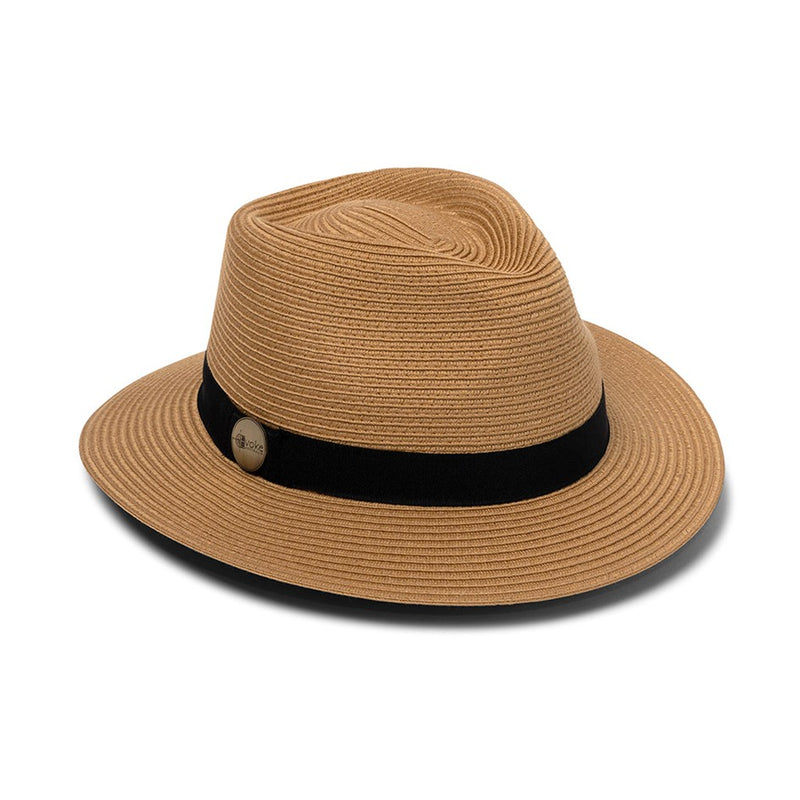 Load image into Gallery viewer, EVOKE REEF PANAMATE HAT EV080 [CLR:CARAMEL SZ:56CM SMALL/MEDIUM]
