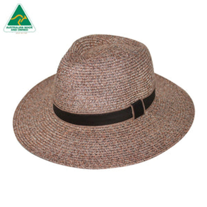 Load image into Gallery viewer, EVOKE MARIO FEDORA EV270A [CLR:MIXED BROWN SZ:60CM LARGE/X-LARGE]
