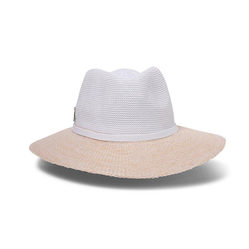 Load image into Gallery viewer, EVOKE ASTON FEDORA EV050 [CLR:WHEAT/WHITE SZ:58CM MEDIUM/LARGE]
