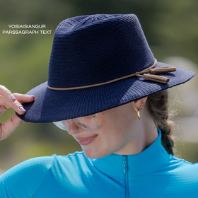 EVOKE CAROLINE FEDORA EV090 [CLR:NAVY SZ:58CM MEDIUM/LARGE]