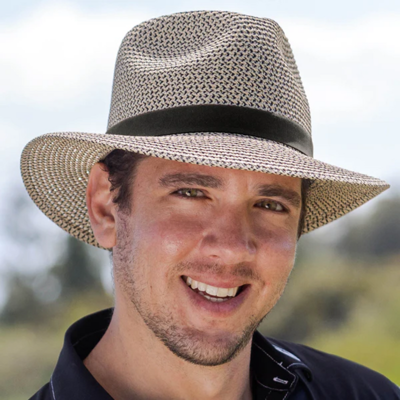 Load image into Gallery viewer, EVOKE CHARLIE FEDORA IVORY BROWN [SZ:58CM MEDIUM/LARGE]

