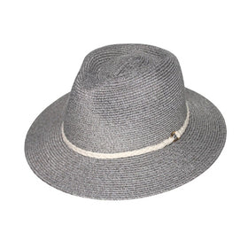 EVOKE KEELY FEDORA EV460 [CLR:MIX GREY SZ:58CM MEDIUM/LARGE]