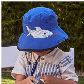 RIGON AWESOME KIDS BUCKET HAT B907 BLUE SHARK [SZ:52cm]