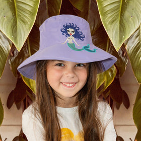 RIGON ANNABEL KIDS BUCKET HAT LILAC MERMAID B816 [SZ:55cm]