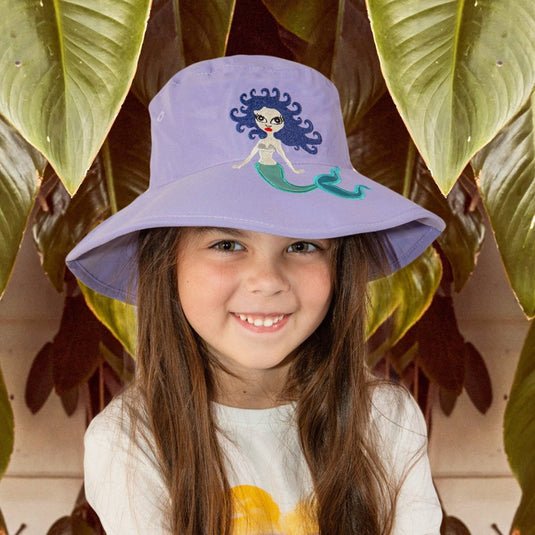 RIGON ANNABEL KIDS BUCKET HAT LILAC MERMAID B816 [SZ:55cm]