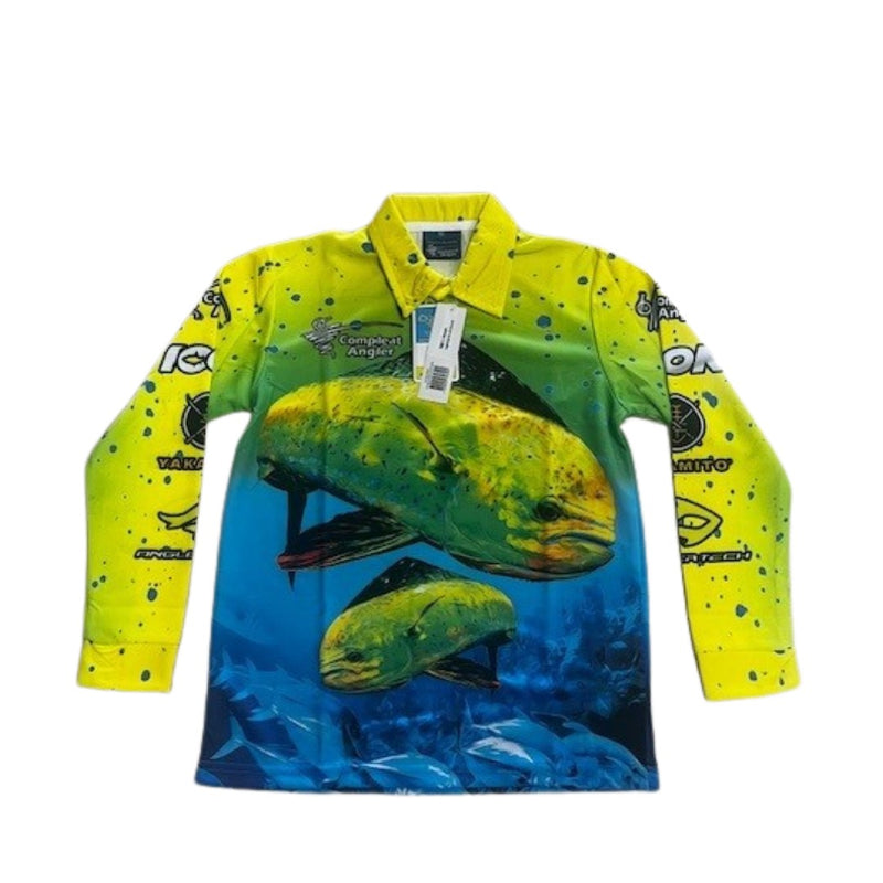 Load image into Gallery viewer, COMPLEAT ANGLER KIDS TOURNAMENT SHIRT MAHI [SZ:12]
