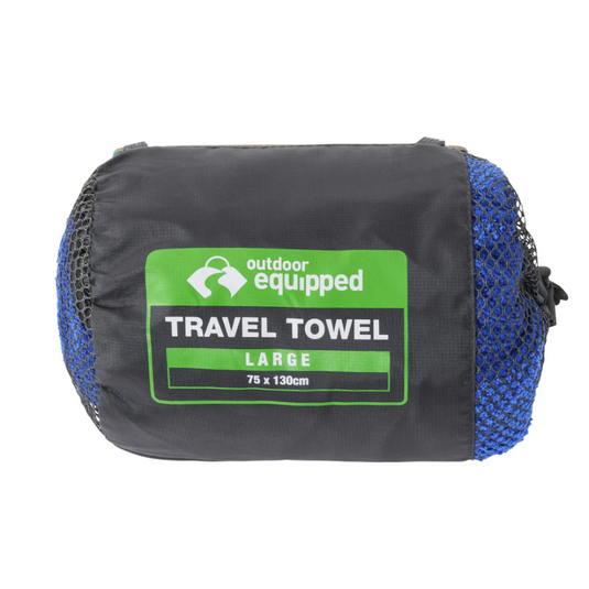 OUTDOOR EQUIPPED TRAVEL TOWEL LARGE