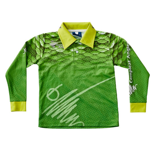 COMPLEAT ANGLER KIDS TOURNAMENT SHIRT GREEN [SZ:12]