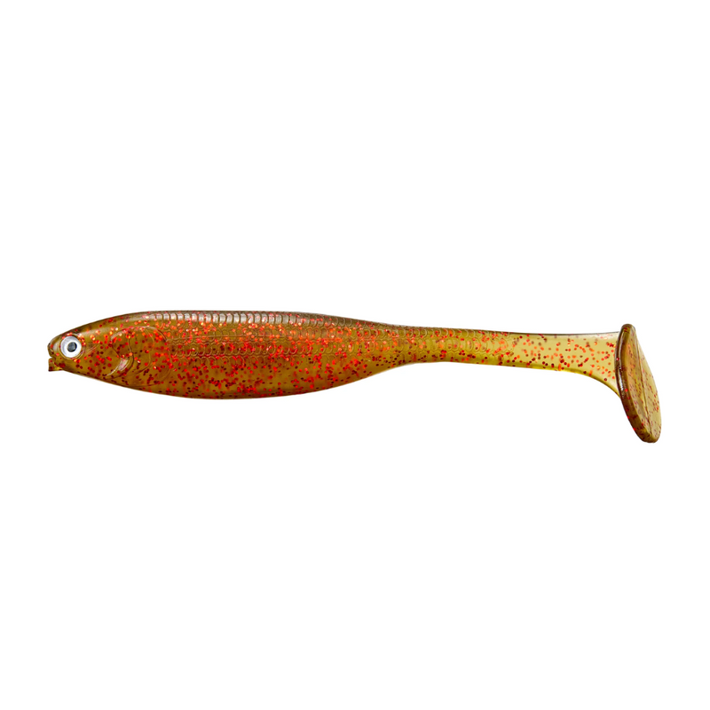 Load image into Gallery viewer, YAKAMITO SR SHADY SHAD 5&quot; [CLR:GREEN PUMPKIN]
