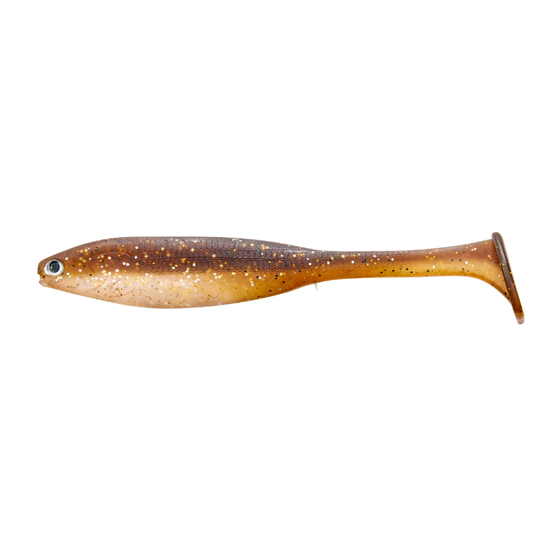Load image into Gallery viewer, YAKAMITO SR SHADY SHAD 5&quot; [CLR:GOLD FLASH]

