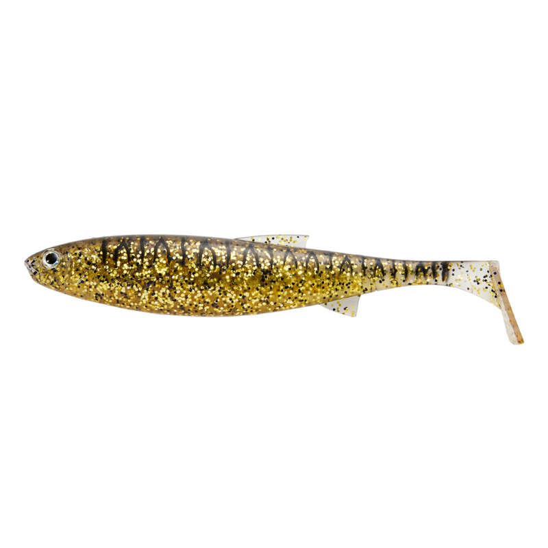 Load image into Gallery viewer, YAKAMITO SLAP SHAD [SZ:200MM CLR:BLACK GOLD UV]
