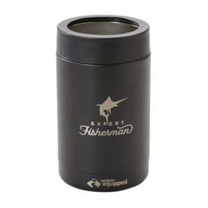 OUTDOOR EQUIPPED CAN COOLER BLACK EXPERT FISHERMAN