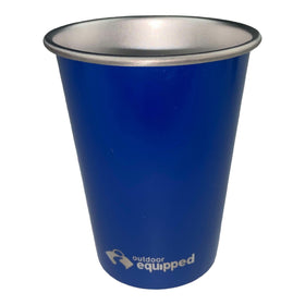 OUTDOOR EQUIPPED STAINLESS STEEL DRINKING CUP 350ML [CLR:BLUE]
