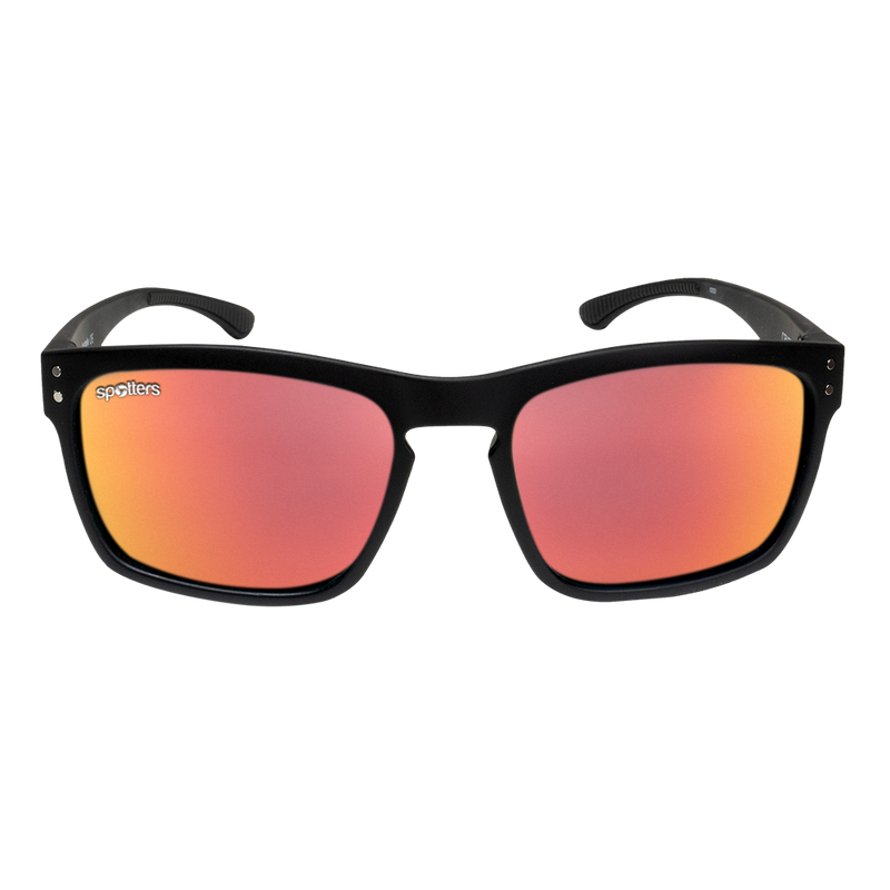 Load image into Gallery viewer, SPOTTERS SUNGLASSES CRYPTO MATT BLACK [LENS:IGNITE]

