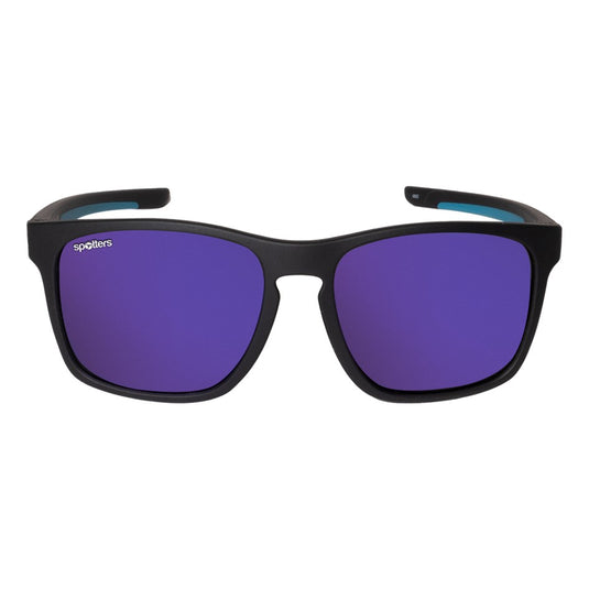 SPOTTERS SUNGLASSES KIDS DINGO MATT BLACK [LENS:PURPLE MIRROR]