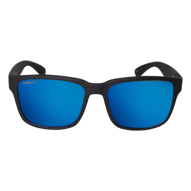 Load image into Gallery viewer, SPOTTERS SUNGLASSES KIDS KANGA MATT BLACK [LENS:BLUE MIRROR]
