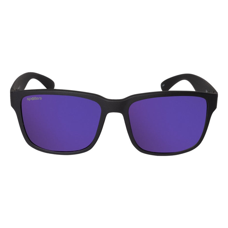 Load image into Gallery viewer, SPOTTERS SUNGLASSES KIDS KANGA MATT BLACK [LENS:PURPLE MIRROR]
