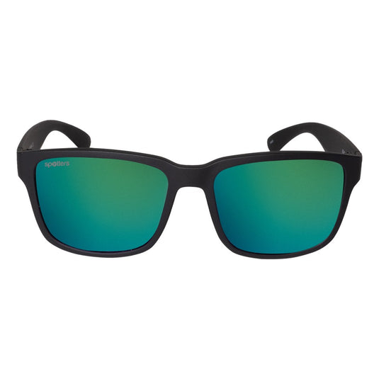 SPOTTERS SUNGLASSES KIDS KANGA MATT BLACK [LENS:GREEN MIRROR]