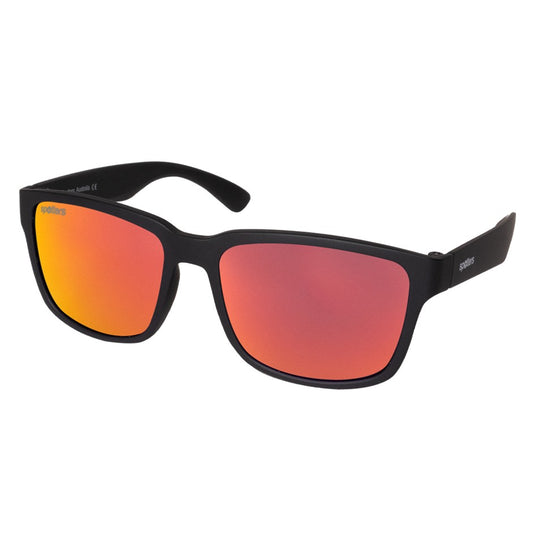 SPOTTERS SUNGLASSES KIDS KANGA MATT BLACK [LENS:RED MIRROR]