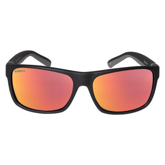 SPOTTERS SUNGLASSES KIDS WOMBAT MATT BLACK [LENS:RED MIRROR]