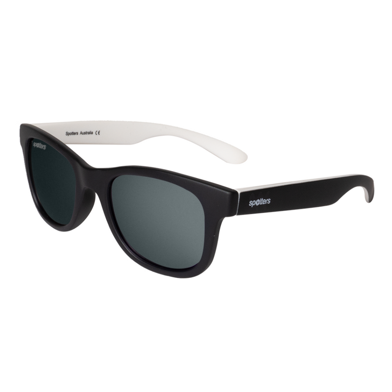 Load image into Gallery viewer, SPOTTERS SUNGLASSES KIDS KOALA BLACK/WHITE [LENS:GREY]
