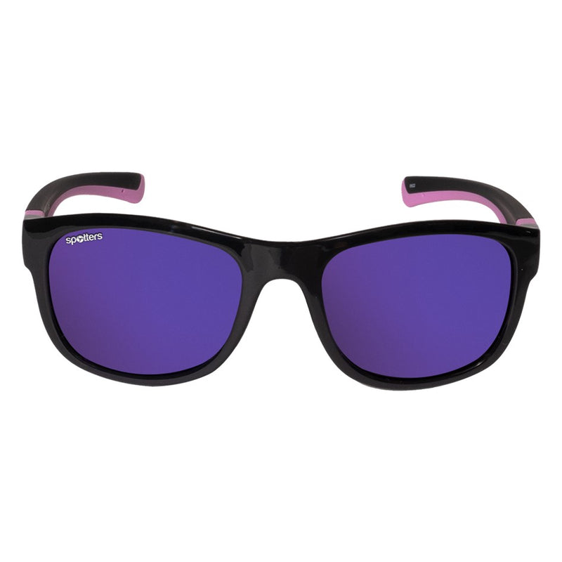 Load image into Gallery viewer, SPOTTERS SUNGLASSES KIDS EMU MATT BLACK [LENS:PURPLE MIRROR]
