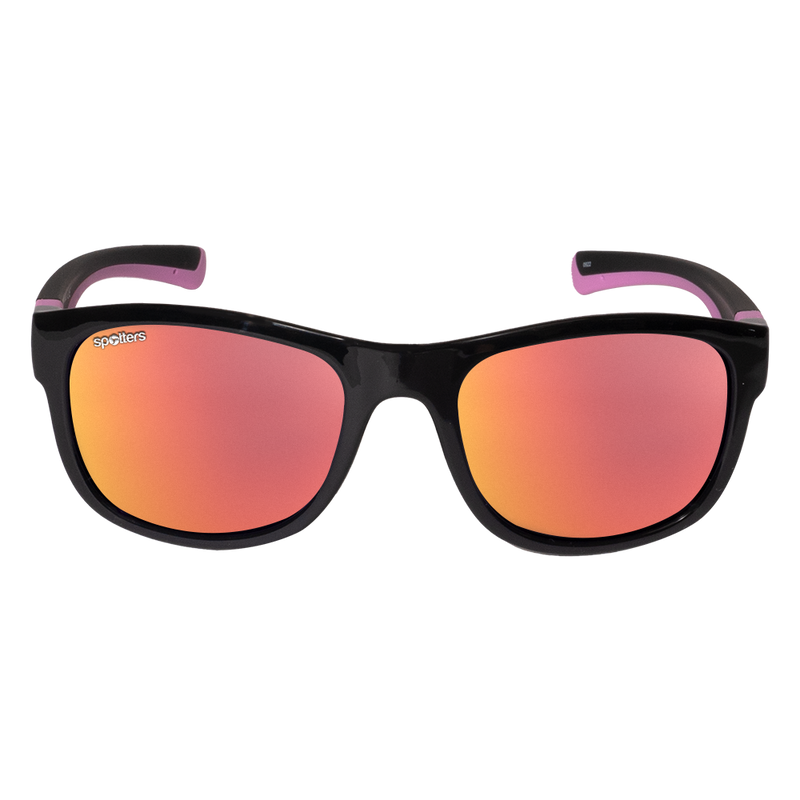 Load image into Gallery viewer, SPOTTERS SUNGLASSES KIDS EMU MATT BLACK [LENS:RED MIRROR]
