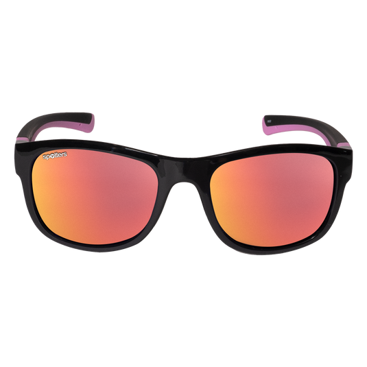 SPOTTERS SUNGLASSES KIDS EMU MATT BLACK [LENS:RED MIRROR]