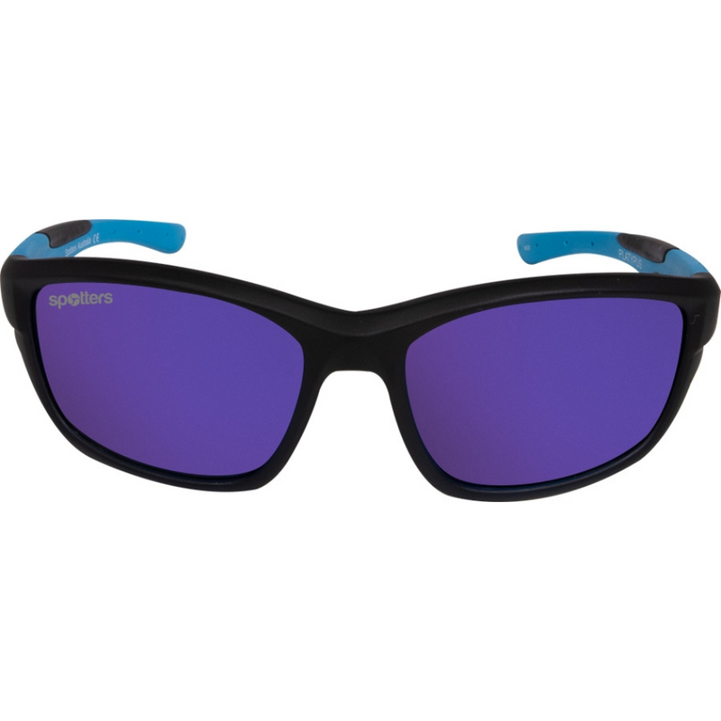 Load image into Gallery viewer, SPOTTERS SUNGLASSES KIDS PLATYPUS MATT BLACK [LENS:PURPLE MIRROR]
