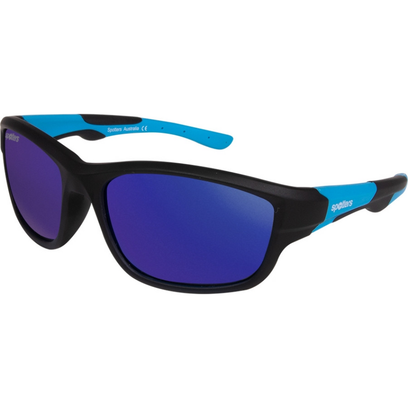 Load image into Gallery viewer, SPOTTERS SUNGLASSES KIDS PLATYPUS MATT BLACK [LENS:PURPLE MIRROR]
