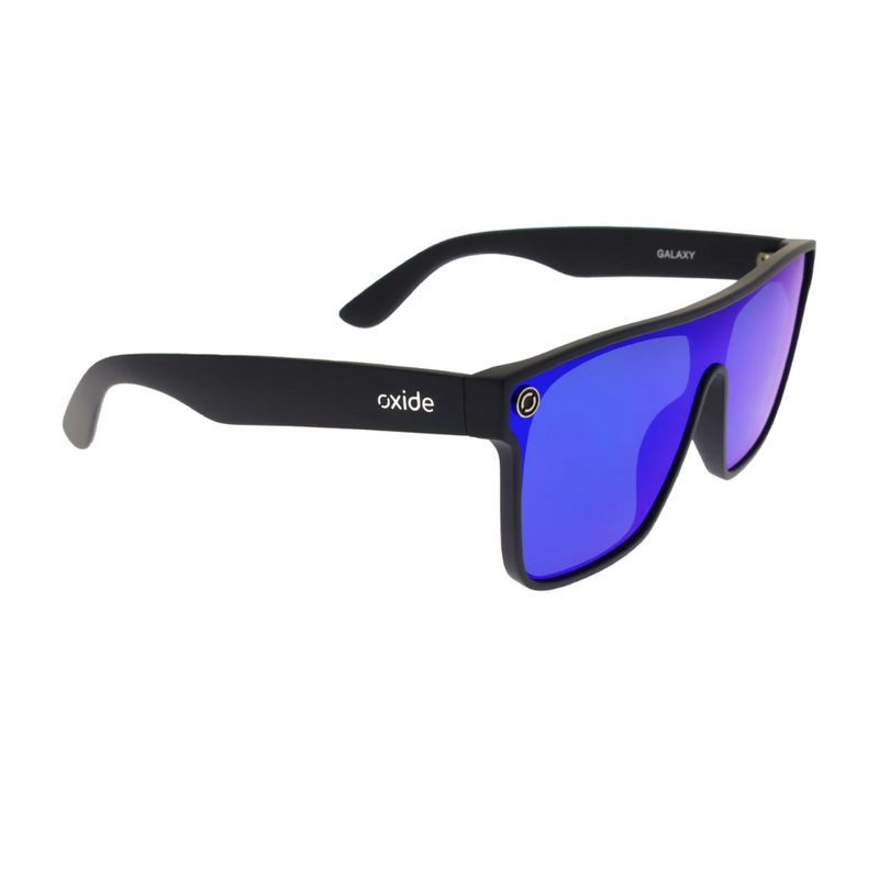 Load image into Gallery viewer, OXIDE EYEWEAR GALAXY MATT BLACK [LENS:BLUE MIRROR]
