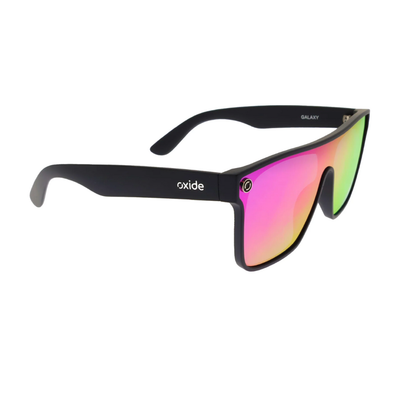 Load image into Gallery viewer, OXIDE EYEWEAR GALAXY MATT BLACK [LENS:BLUE/PURPLE MIRROR]
