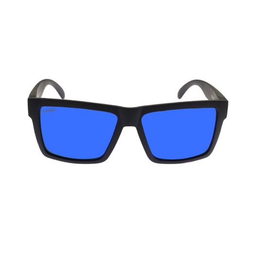 OXIDE EYEWEAR COSMOS MATT BLACK [LENS:BLUE MIRROR]