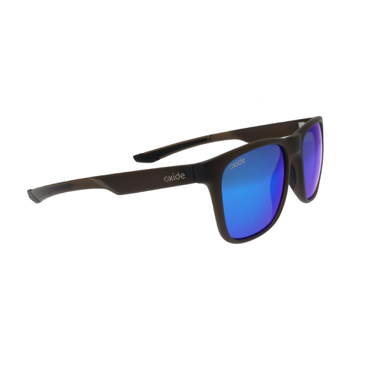 OXIDE EYEWEAR SOLARIS MATT GREY [LENS:BLUE MIRROR]