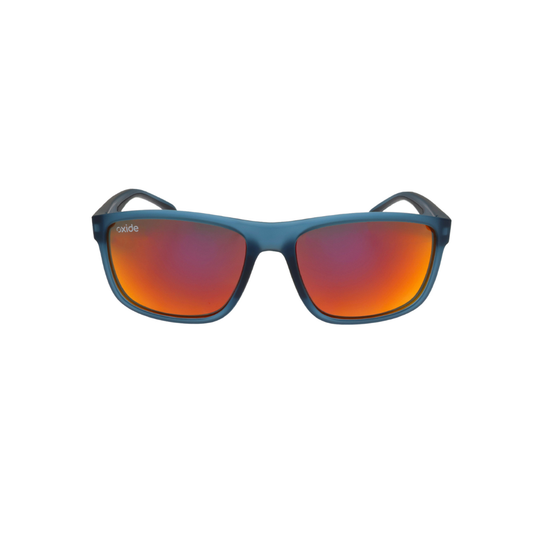 OXIDE EYEWEAR ECLIPSE MATT BLUE [LENS:RED MIRROR]