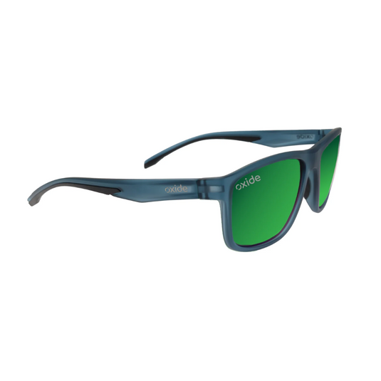OXIDE EYEWEAR ECLIPSE MATT BLUE [LENS:GREEN MIRROR]