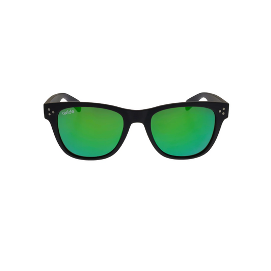 OXIDE EYEWEAR HORIZON MATT BLACK [LENS:GREEN MIRROR]