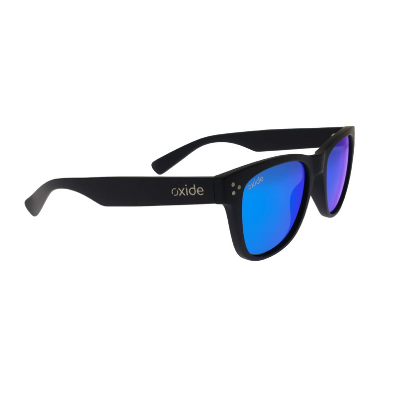 Load image into Gallery viewer, OXIDE EYEWEAR HORIZON MATT BLACK [LENS:BLUE MIRROR]
