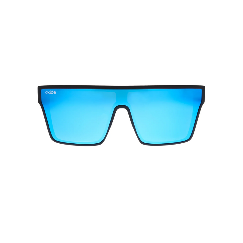 Load image into Gallery viewer, OXIDE EYEWEAR NOVA MATT BLACK [LENS:BLUE MIRROR]

