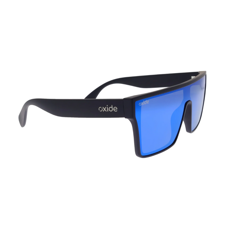 Load image into Gallery viewer, OXIDE EYEWEAR NOVA MATT BLACK [LENS:BLUE MIRROR]
